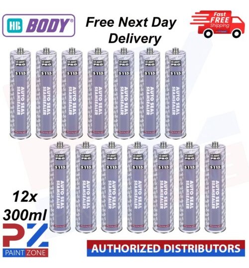 12x HB Body S115 Seam Sealer Cartridge Car Body Sealer 300ML Air Drying System